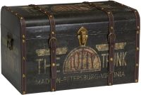 Household Essentials Large Vintage Decorative Home Storage Trunk