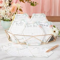 Kate Aspen Geometric Floral Bridal Shower Card Set