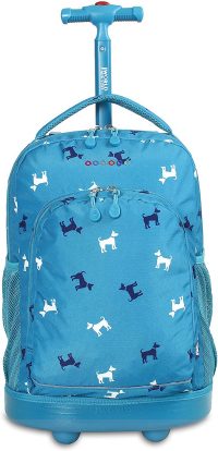 J World New York Sunny Rolling Backpack