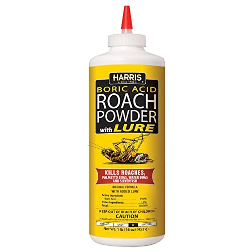Harris Famous Roach Tablets Harris Boric Acid Roach and Silverfish Killer Powder w/Lure