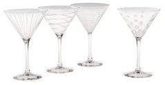 Mikasa Cheers Martini Glasses Set of 4, 10 oz.