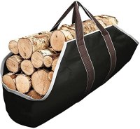 AMAGABELI GARDEN & HOME Large Canvas Log Tote Bag