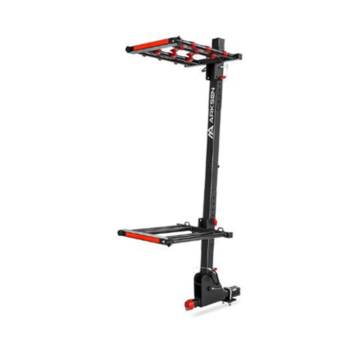 ARKSEN Folding Hitch-Mounted Ski &amp; Snowboard Rack