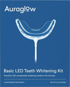 Auraglow Wired LED Teeth Whitening Kit