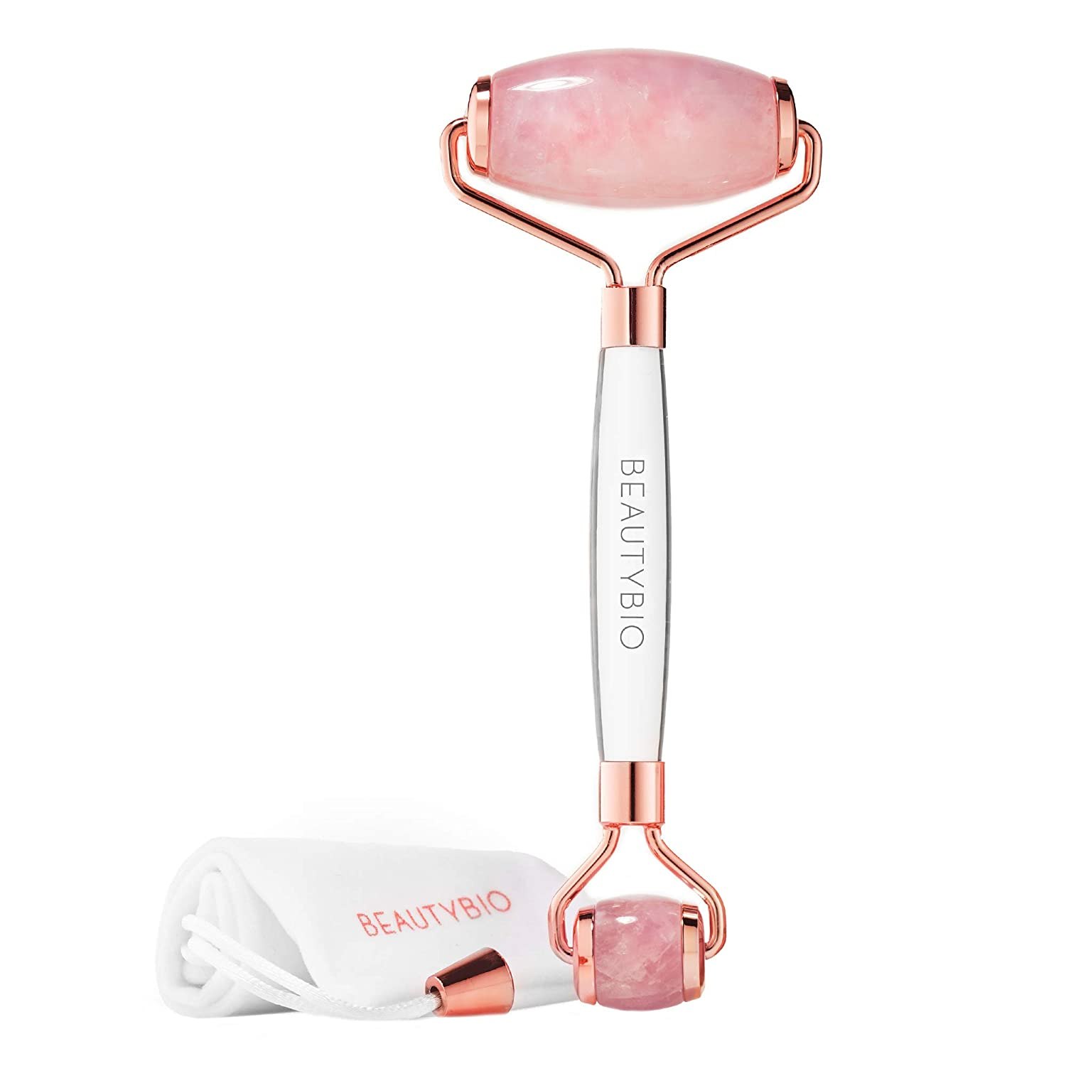 BeautyBio Sustainably Harvested Brazilian Rose Quartz Face Roller
