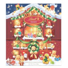 Lindt Holiday Teddy Bear Chocolate Candy Advent Calendar