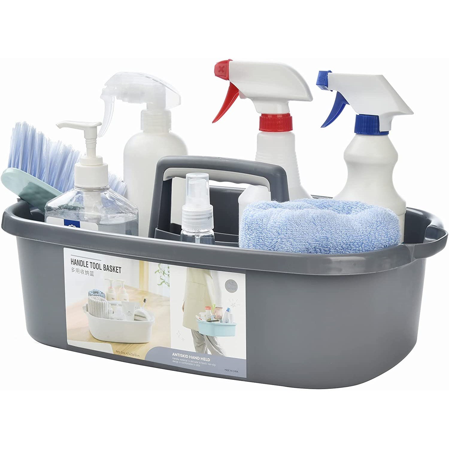 ALINK Large Plastic Shower Caddy Tote