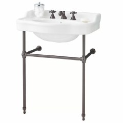 Cheviot 24" Console Bathroom Sink with overflow and metal legs.