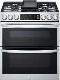 Cosmo Commercial-Style Gas Range Double Oven, 48 Inch