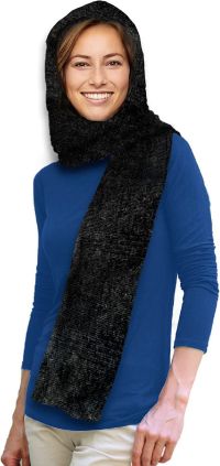 35 Below Marled Hooded Scarf