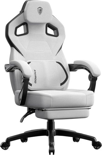Dowinx Fabric Gaming Chair with Footrest