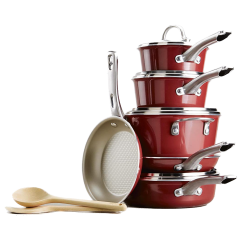 Ayesha Curry Porcelain Enamel Nonstick Cookware Set