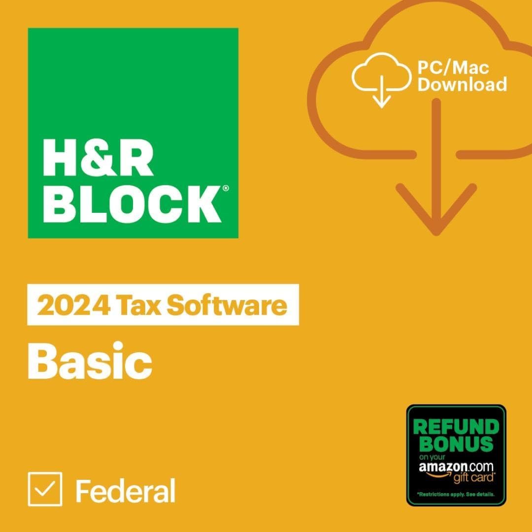 H&amp;R Block 2024 Tax Software Basic