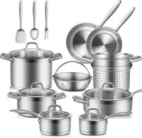 Duxtop 17-Piece Professional Stainless Steel Cookware Set