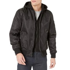 Guess Men's Hooded Bomber Jacket