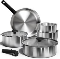CAROTE Stainless Steel Pots and Pans Set