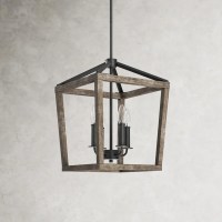 Birch Lane 4-Light Lantern Geometric Chandelier