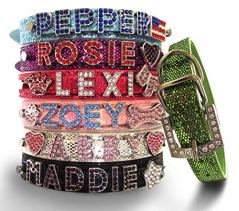 Bling Stuff for Fun Personalized Glitter Dog Collar