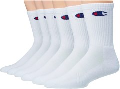 Champion Double Dry Logo Crew Socks