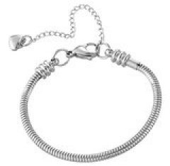 BlinkingSoul Kids' Snake Chain Charm Bracelet