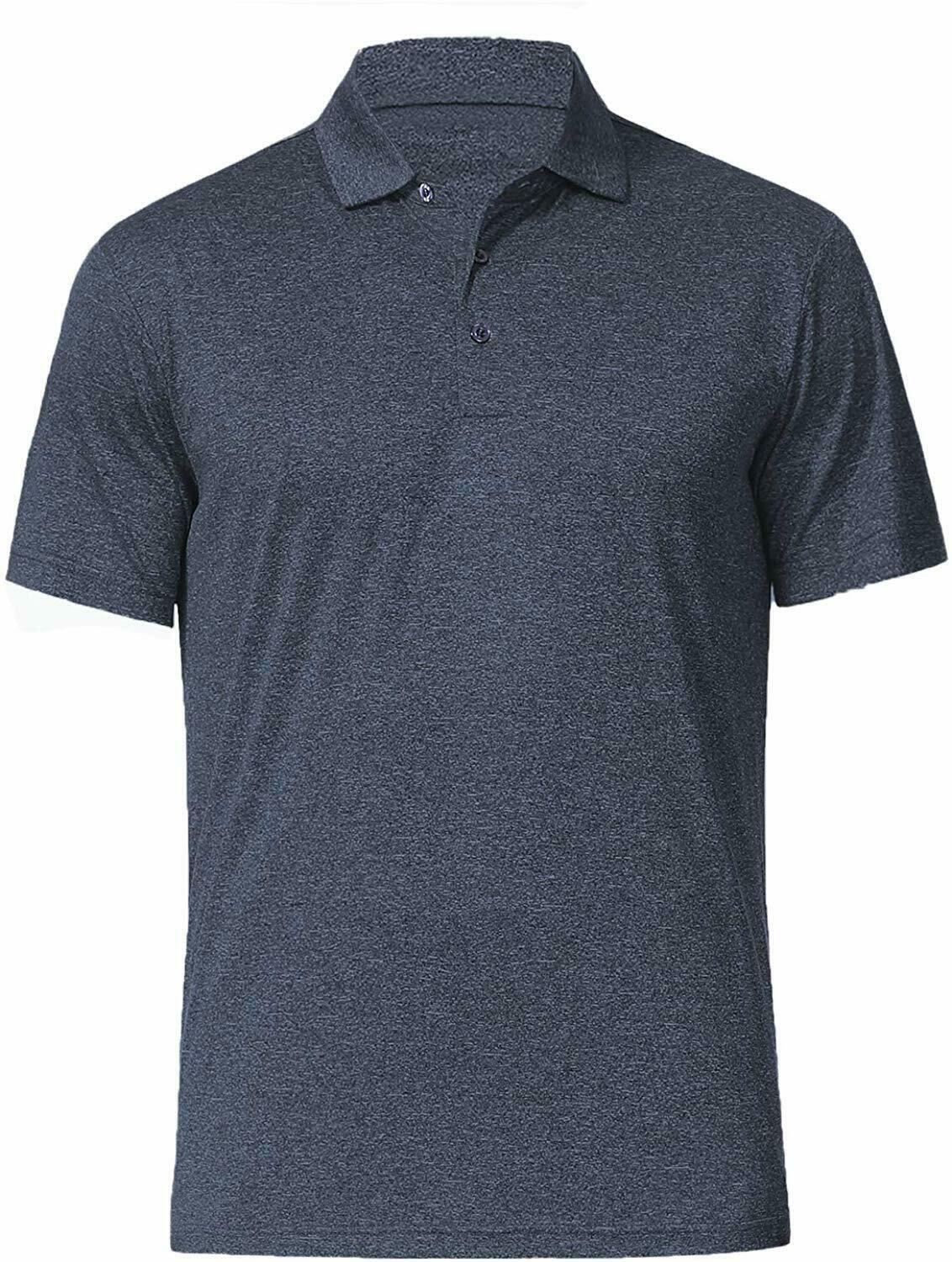 COSSNISS Men's Dry Fit Golf Polo Shirt