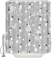 Prime Leader Snowman Christmas Shower Curtain