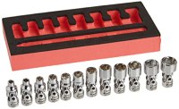 Astro Pneumatic Tool Drive Flex Socket Set, Metric, 12-Piece