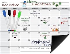 DasKid Magnetic Monthly Calendar Whiteboard Planner