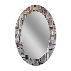 Deco Mirror Oval Tile Wall Mirror