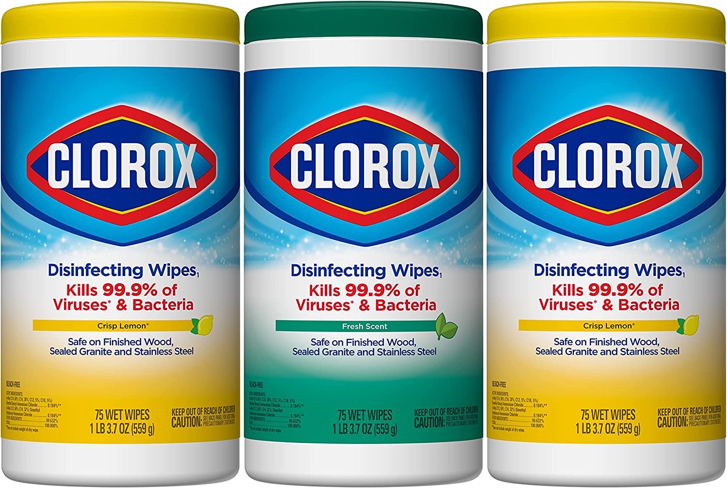 Clorox Disinfecting Wipes, Pack of 3