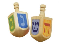 Maple Landmark Wooden Dreidels, 2-Pack