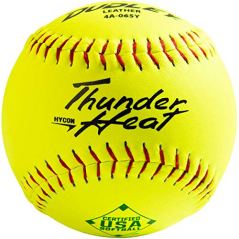 Dudley Thunder Heat Hycon Slow Pitch Softball, 12-Inch