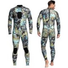 Dyung Tec Wetsuits Mens 3MM Camo Neoprene Scuba Diving Unisex One Piece Sport Skin Spearfishing Full Suit