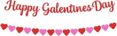 KatchOn Glitter Red Happy Galentine's Day Banner