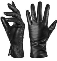 QNLYCZY Sheepskin Leather Gloves