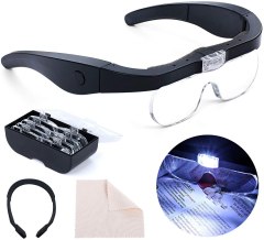 JUOIFIP Hands-Free Magnifying Glass