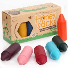 Honeysticks 100% Pure Beeswax Crayons (12 Pack)