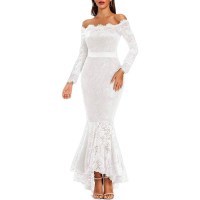 Adrianna Papell Off-the-Shoulder 3D Beaded Gown