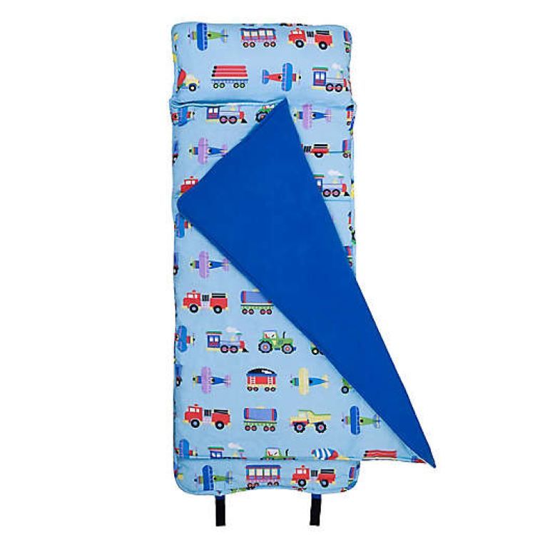 Wildkin Kids Nap Mat with Trains, Planes, and Trucks