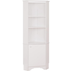 Prepac Elite Tall 1-Door Corner Storage Cabinet