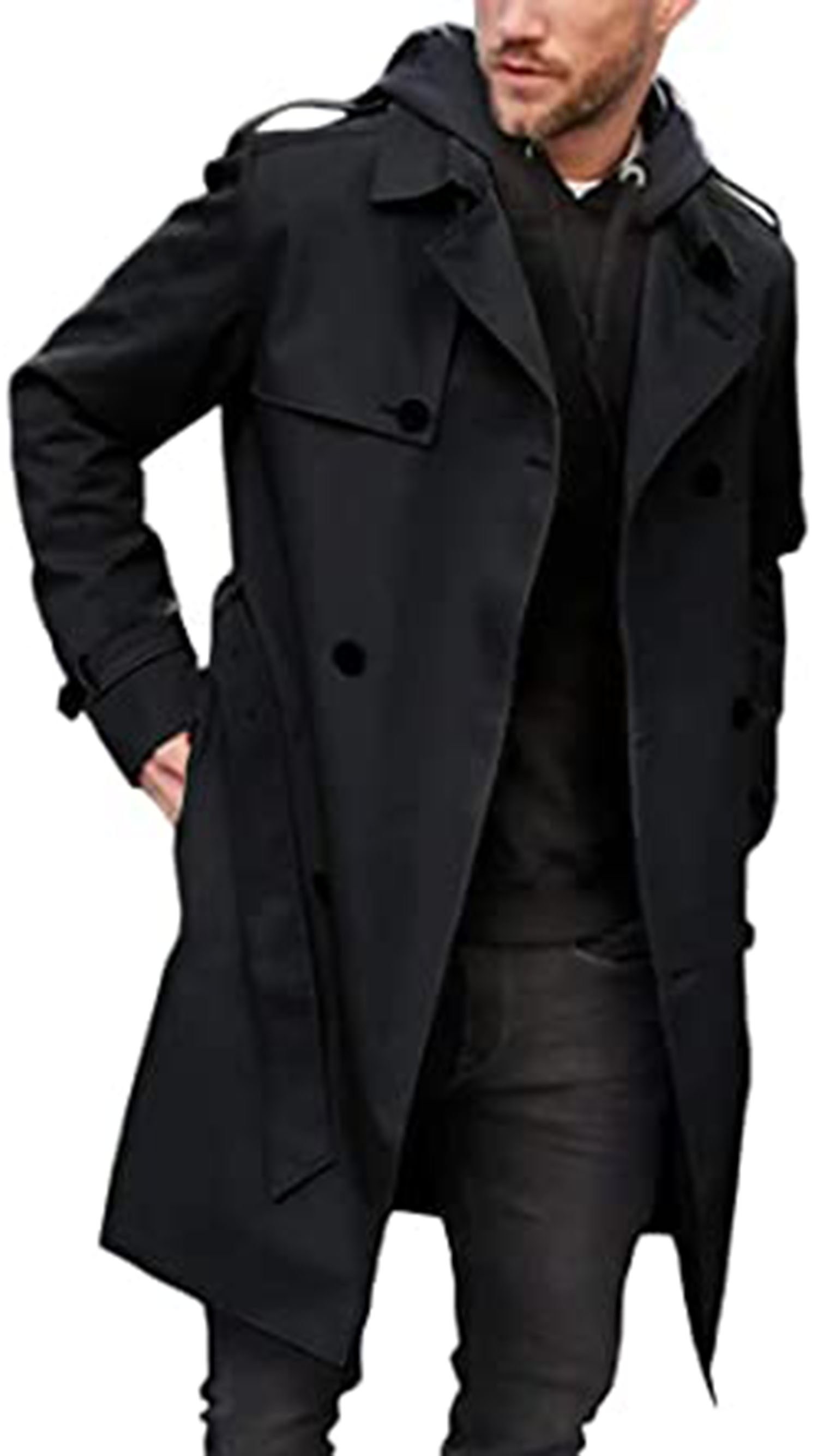 Pretifeel Men's Trench Coat