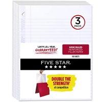 Five Star Reinforced Filler Paper