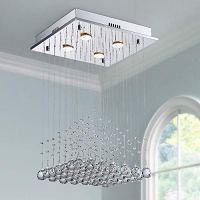 Saint Mossi K9 Crystal Rain Drop Chandelier