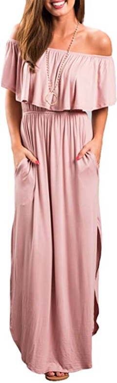 Sarin Mathews Off-the-Shoulder Ruffle Maxi Dress