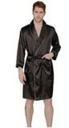 MAGE MALE Luxurious Satin Kimono With Shorts