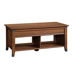 Sauder Carson Forge Lift-Top Coffee Table Washington Cherry Finish