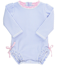 RuffleButts Long Sleeve One Piece Swimsuit