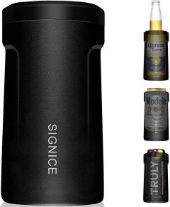 BruMate Hopsulator Slim 12 oz Slim Matte Black BPA Free Vacuum Insulated  Tumbler 