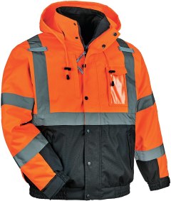 Ergodyne High Visibility Reflective Winter Bomber Jacket