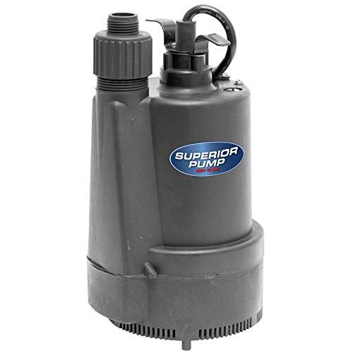 Superior Pump 1/3 HP Thermoplastic Submersible Utility Pump
